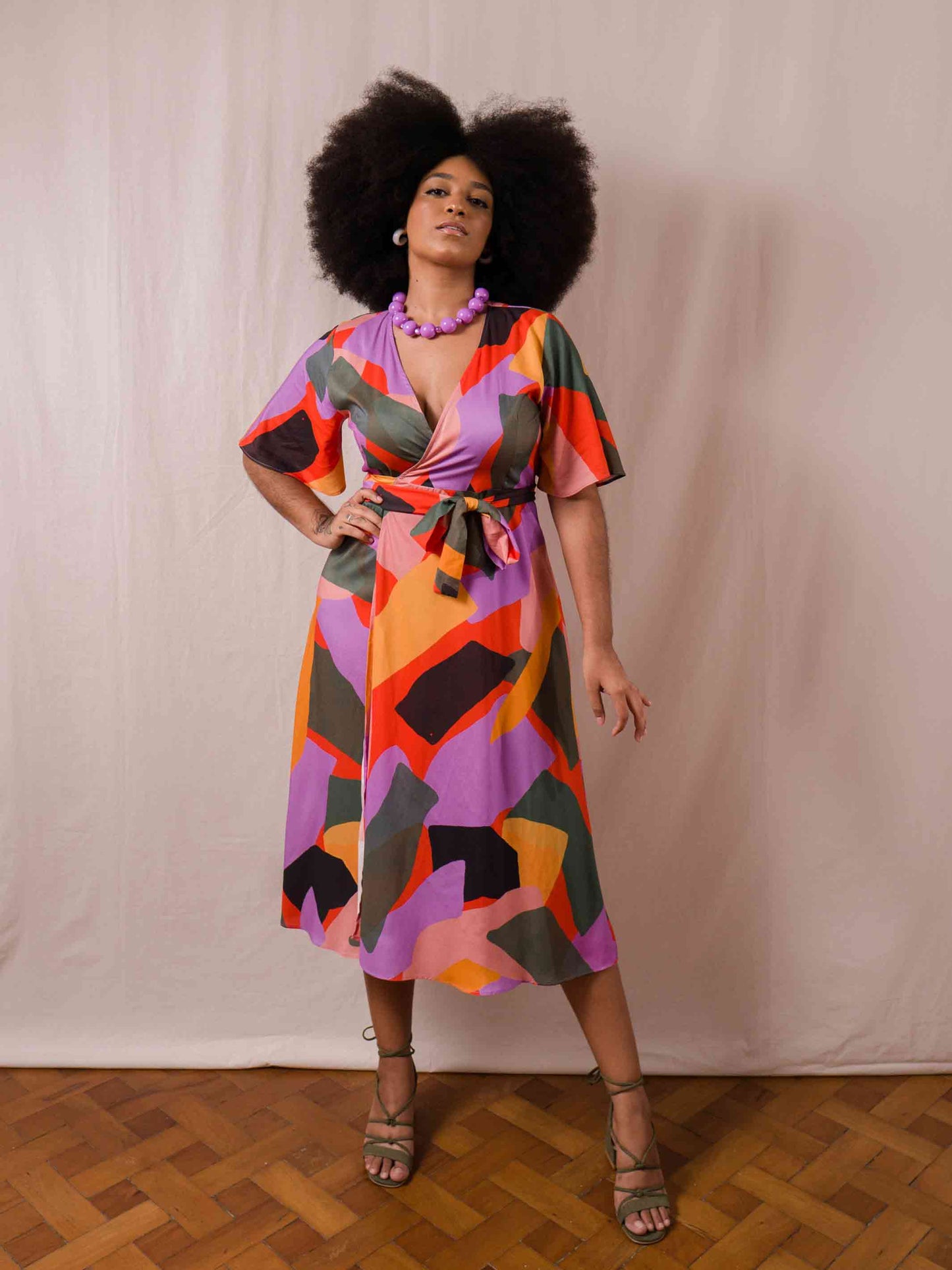 Vestido Transpassado | Samba Roxa