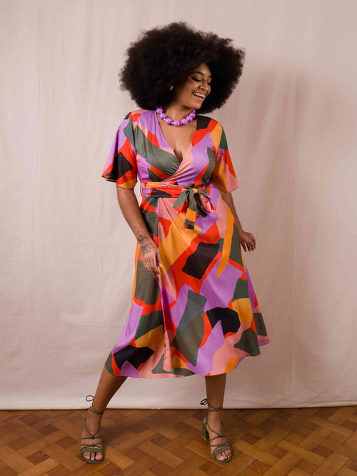 Vestido Transpassado | Samba Roxa
